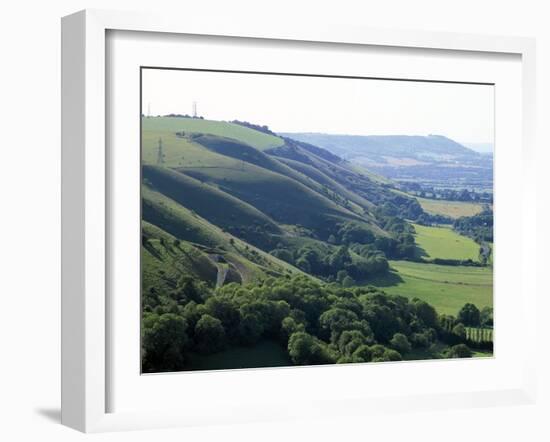 South Downs, UK-Martin Bond-Framed Photographic Print