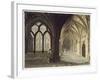 South East Angle of the Cloisters, Plate T from Westminster Abbey, Engraved by J.R. Hamble-null-Framed Giclee Print