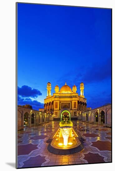 South East Asia, Kingdom of Brunei, Bandar Seri Begawan, Jame'Asr Hassanal Bolkiah Mosque-Christian Kober-Mounted Photographic Print