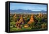 South East Asia, Myanmar, Bagan, Temples on Bagan Plain-Christian Kober-Framed Stretched Canvas