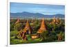 South East Asia, Myanmar, Bagan, Temples on Bagan Plain-Christian Kober-Framed Photographic Print