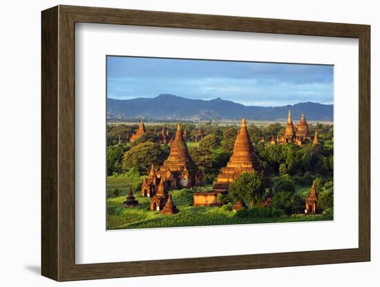 South East Asia, Myanmar, Bagan, Temples on Bagan Plain-Christian Kober-Framed Photographic Print