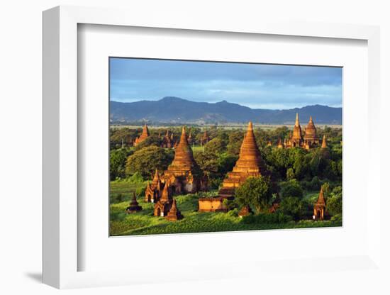 South East Asia, Myanmar, Bagan, Temples on Bagan Plain-Christian Kober-Framed Photographic Print