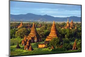 South East Asia, Myanmar, Bagan, Temples on Bagan Plain-Christian Kober-Mounted Photographic Print
