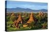 South East Asia, Myanmar, Bagan, Temples on Bagan Plain-Christian Kober-Stretched Canvas