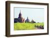 South East Asia, Myanmar, Bagan, Temples on Bagan Plain-Christian Kober-Framed Photographic Print