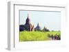 South East Asia, Myanmar, Bagan, Temples on Bagan Plain-Christian Kober-Framed Photographic Print