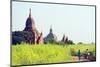 South East Asia, Myanmar, Bagan, Temples on Bagan Plain-Christian Kober-Mounted Photographic Print