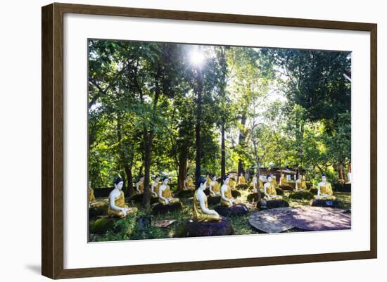 South East Asia, Myanmar, Bago, Four Figures Paya-Christian Kober-Framed Photographic Print