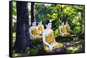 South East Asia, Myanmar, Bago, Four Figures Paya-Christian Kober-Framed Stretched Canvas