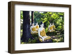 South East Asia, Myanmar, Bago, Four Figures Paya-Christian Kober-Framed Photographic Print