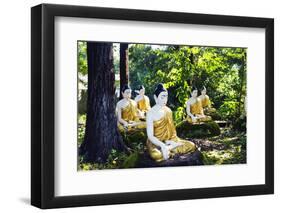 South East Asia, Myanmar, Bago, Four Figures Paya-Christian Kober-Framed Photographic Print