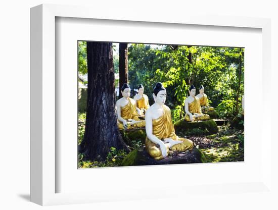 South East Asia, Myanmar, Bago, Four Figures Paya-Christian Kober-Framed Photographic Print