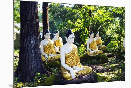 South East Asia, Myanmar, Bago, Four Figures Paya-Christian Kober-Mounted Premium Photographic Print