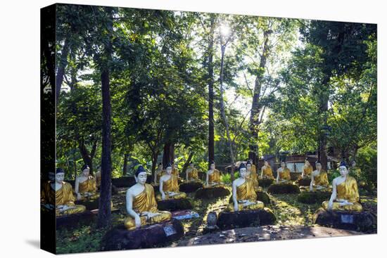 South East Asia, Myanmar, Bago, Four Figures Paya-Christian Kober-Stretched Canvas