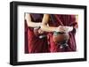 South East Asia, Myanmar, Bago, Kha Khat Wain Kyaung Monastery, Meal Time-Christian Kober-Framed Photographic Print