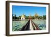 South East Asia, Myanmar, Bago, Lakeside Pagodas-Christian Kober-Framed Photographic Print