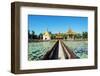 South East Asia, Myanmar, Bago, Lakeside Pagodas-Christian Kober-Framed Photographic Print