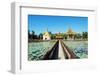 South East Asia, Myanmar, Bago, Lakeside Pagodas-Christian Kober-Framed Photographic Print