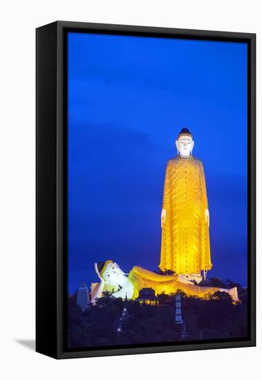 South East Asia, Myanmar, Monywa, Bodhi Tataung, Largest Buddha Statue in the World-Christian Kober-Framed Stretched Canvas