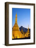 South East Asia, Myanmar, Yangon, Sule Paya Pagoda-Christian Kober-Framed Photographic Print