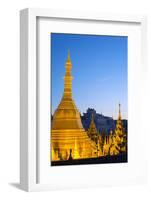 South East Asia, Myanmar, Yangon, Sule Paya Pagoda-Christian Kober-Framed Photographic Print