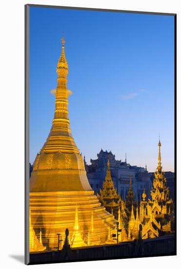 South East Asia, Myanmar, Yangon, Sule Paya Pagoda-Christian Kober-Mounted Photographic Print