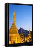 South East Asia, Myanmar, Yangon, Sule Paya Pagoda-Christian Kober-Framed Stretched Canvas