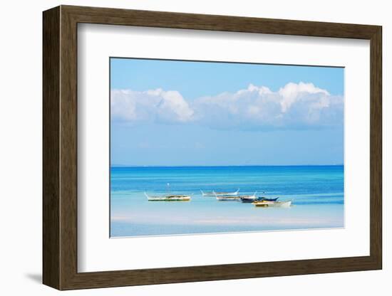 South East Asia, Philippines, the Visayas, Cebu, Bantayan Island, Paradise Beach-Christian Kober-Framed Photographic Print