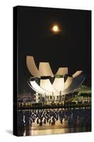 South East Asia, Singapore, Art Science Museum and Full Moon-Christian Kober-Stretched Canvas