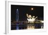 South East Asia, Singapore, Art Science Museum and Full Moon-Christian Kober-Framed Photographic Print