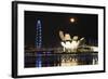 South East Asia, Singapore, Art Science Museum and Full Moon-Christian Kober-Framed Photographic Print