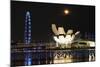 South East Asia, Singapore, Art Science Museum and Full Moon-Christian Kober-Mounted Photographic Print