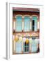 South East Asia, Singapore, Chinatown, Shutters on Colonial Building-Christian Kober-Framed Photographic Print