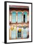 South East Asia, Singapore, Chinatown, Shutters on Colonial Building-Christian Kober-Framed Photographic Print