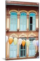South East Asia, Singapore, Chinatown, Shutters on Colonial Building-Christian Kober-Mounted Photographic Print