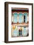 South East Asia, Singapore, Chinatown, Shutters on Colonial Building-Christian Kober-Framed Photographic Print