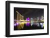 South East Asia, Singapore, Marina Bay Sands and Art Science Museum-Christian Kober-Framed Photographic Print