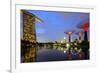 South East Asia, Singapore, South East Asia, Singapore, Gardens by the Bay and Marina Bay Sands-Christian Kober-Framed Photographic Print