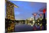 South East Asia, Singapore, South East Asia, Singapore, Gardens by the Bay and Marina Bay Sands-Christian Kober-Mounted Photographic Print