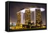 South East Asia, Singapore, South East Asia, Singapore, Marina Bay Sands-Christian Kober-Framed Stretched Canvas