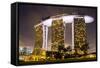 South East Asia, Singapore, South East Asia, Singapore, Marina Bay Sands-Christian Kober-Framed Stretched Canvas