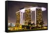 South East Asia, Singapore, South East Asia, Singapore, Marina Bay Sands-Christian Kober-Framed Stretched Canvas