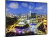 South East Asia, Singapore, View Over Entertainment District of Clarke Quay-Gavin Hellier-Mounted Photographic Print