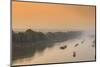 South East Asia, Vietnam, Hanoi, Red River, view from Long Bien Bridge-Alex Robinson-Mounted Photographic Print