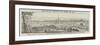 South-East Prospect of Leeds, in 1745-null-Framed Giclee Print