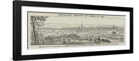 South-East Prospect of Leeds, in 1745-null-Framed Giclee Print