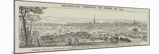 South-East Prospect of Leeds, in 1745-null-Mounted Giclee Print