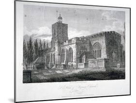 South-East View of the Church of St Dunstan, Stepney, London, 1804-James Sargant Storer-Mounted Giclee Print