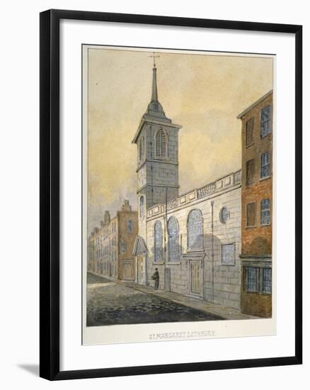 South-East View of the Church of St Margaret Lothbury, City of London, 1815-William Pearson-Framed Giclee Print